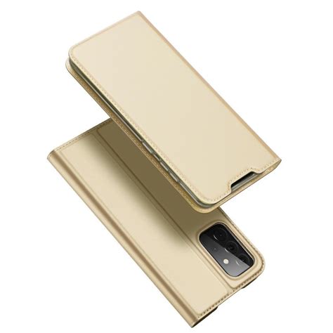 Dux Ducis Slim Wallet Hoes Samsung Galaxy A Goud