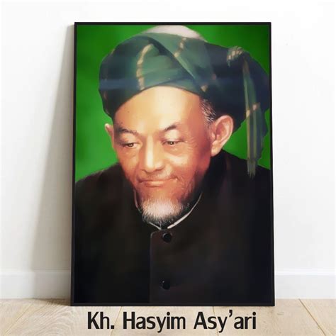 Jual Kh Hasyim Asy Ari Poster Kayu Dekorasi Hiasan Pajangan Dinding