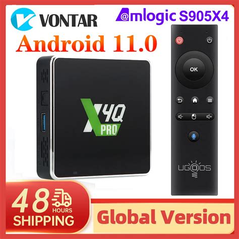 2022 Ugoos X4q Pro Tv Box Android 11 Winevine L1 Amlogic S905x4 Support