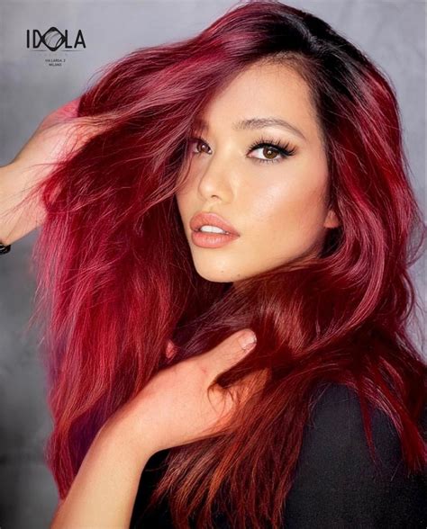 Red Hair Inspo Shades Of Red Red Wine Burgundy Long Hair Styles