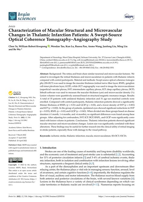 Pdf Characterization Of Macular Structural And Microvascular Changes