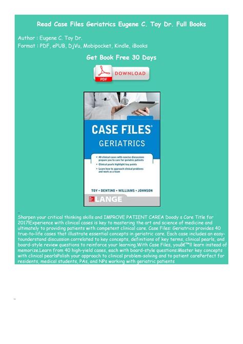 Case Files Geriatrics By Germanus Issuu