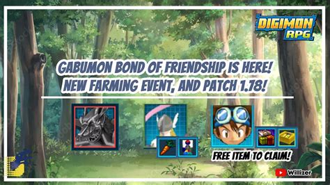 Digimon Rpg Gabumon Bond Of Friendship Is Here New Farming Event