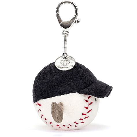 Jellycat Amuseables Sports Baseball Bag Charm Plushpaws Co Uk