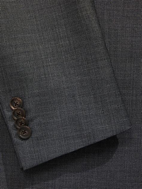 Jake Modern Fit Sharkskin Wool Suit