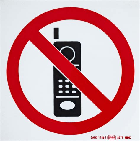 Sign – 290 ABS No Cellphone | Transfire