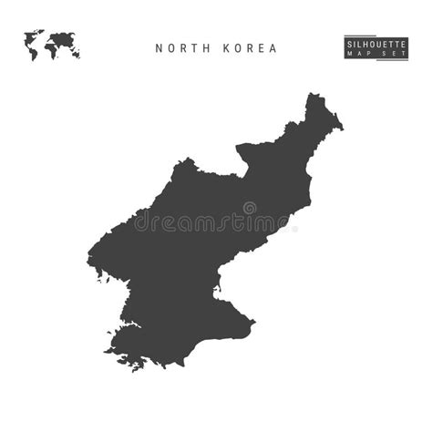 Isolated North Korean Map Stock Illustrations 681 Isolated North