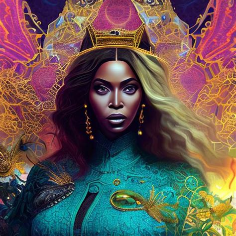 Portrait Of Beyonce Of Rivia Sci Fi Intricate E Openart