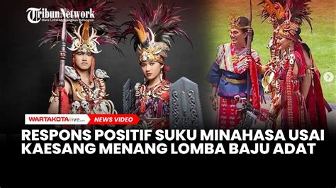 Suku Minahasa Terima Kasih Ke Kaesang Menang Lomba Baju Adat Hingga