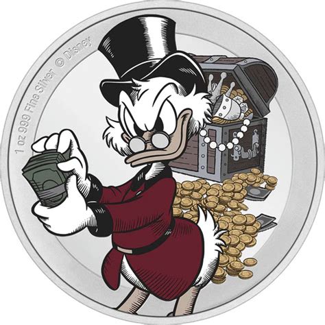 Silver Niue Th Anniversary Scrooge Mcduck Coins Silver