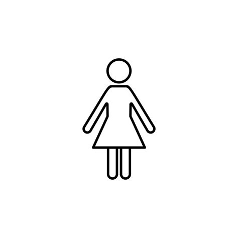 female sign vector icon illustration 23036447 Vector Art at Vecteezy