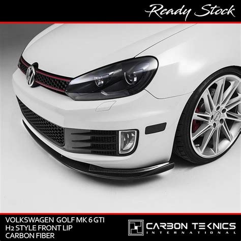 READY STOCK VW Golf MK6 R20 CARBON FIBER FRONT LIP IN EXOTIC TUNING