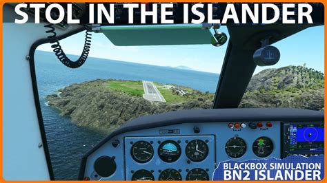 STOL Practice At Saba BlackBox Simulation Britten Norman BN2 Islander