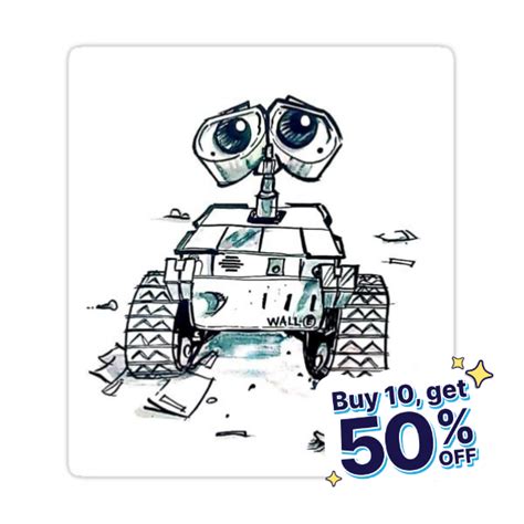 Wall E Sticker For Sale By Vaishnavidesale In Disney