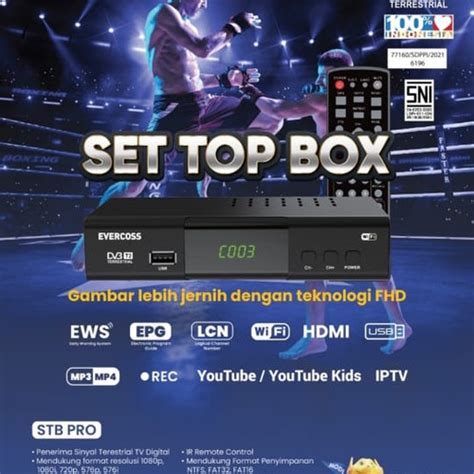 Jual Set Top Box Tv Digital Evercross Jakarta Barat At El Tokopedia