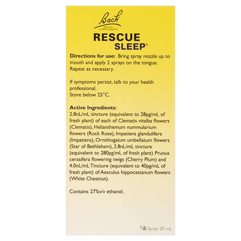 Buy Rescue Remedy Sleep 20ml Spray Online At Chemist Warehouse