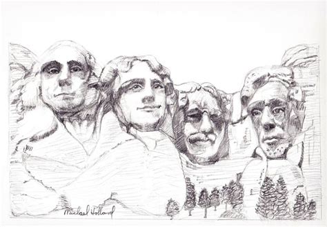 Mount Rushmore Drawing - Drawing Academy | Drawing Academy