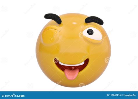 Tongue Out Emoticon 3D Illustration Stock Illustration Illustration