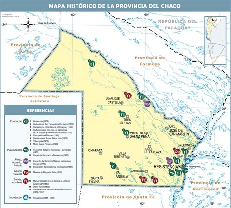 Mapa Histórico De La Provincia Del Chaco Tamaño Completo Ex