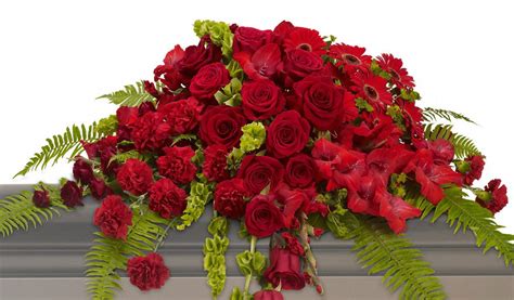 RED ROSE SANCTUARY CASKET SPRAY – Cassidy's Flowers