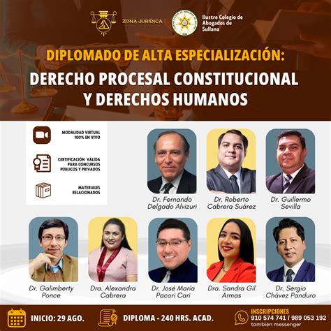 Diplomado Derecho Procesal Constitucional Y Derechos Humanos Zona