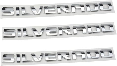 Amazon Aimoll 3pcs Replacement For Silverado Nameplate Letter