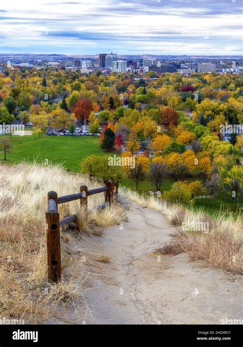 Autumn In The City Of Trees Boise Idaho Stock Photo Alamy