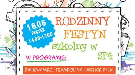 Rodzinny festyn w tczewskiej Szkole Podstawowej nr 4 już 16 czerwca