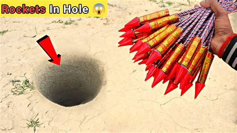 Diwali Rockets In Hole Amazing Experiment Cracker Testing In Hole