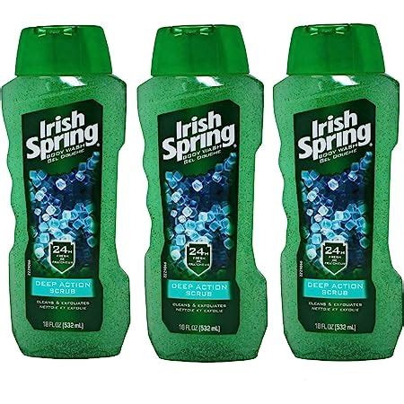 Amazon Irish Spring Body Wash Deep Action Scrub 18 Oz Pack Of 3