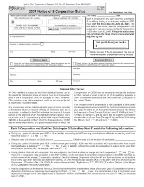 Fillable Online Tax Ohio Mail To Ohio Department Of Taxation P Fax