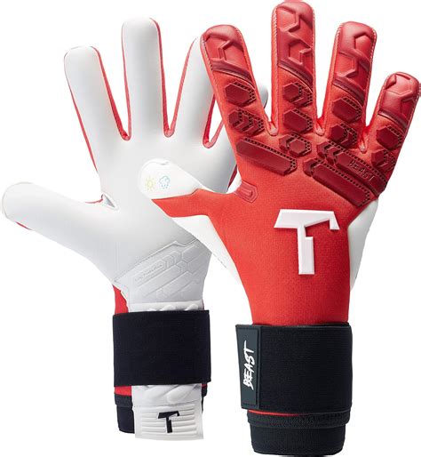 T Tan Goalkeeper Gloves With Finger Protection For Adult Keepers