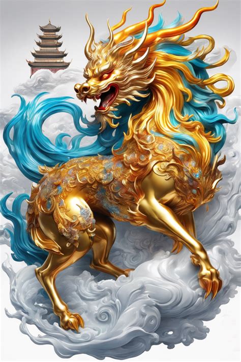 Pin by Tan KK on 麒麟 Mythical beasts Qilin Dragon art Dragon artwork