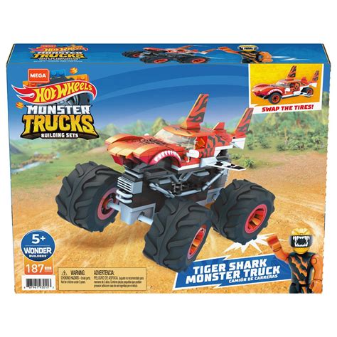 Hot Wheels Mega Construx Tiger Shark Monster Truck