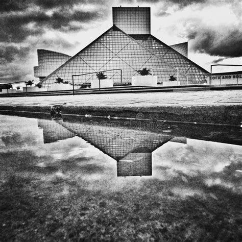 Rock and Roll Hall of Fame in Cleveland Ohio Stock Image - Image of ...