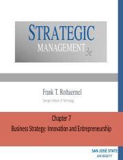 Ch Roth Upload Ppt Chapter Business Strategy Innovation And