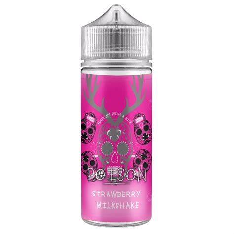 Strawberry Milkshake 100ml E Liquid By Poison Uk Vape Store E Cig