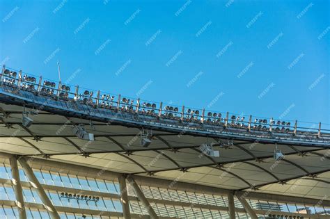 Premium Photo | Stadium roof against