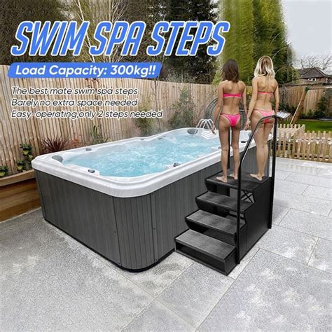 China 4 Tier Spa Steps Swim Spa Step With Handrail Manufacturers Suppliers Factory Immer