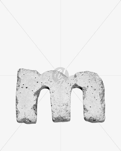 Mlowercase From Concrete 3 Font On Yellow Images Creative Fonts S43314