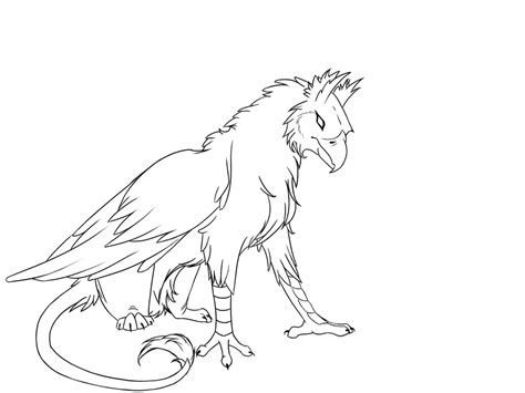 Gryphon Lineart By Arcticfox767 On Deviantart