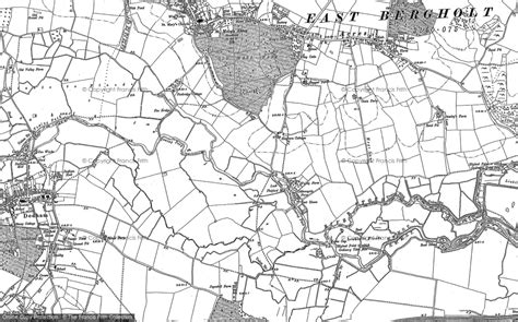 Historic Ordnance Survey Map Of Flatford Mill