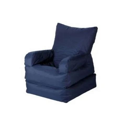 Caddyfull Leather And Suede Xxxl Navy Blue Lounger Bean Bags At Rs 1150