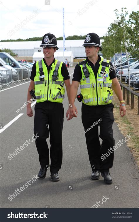 Two British Police Constables On Patrol Stock Photo 57418993 Shutterstock