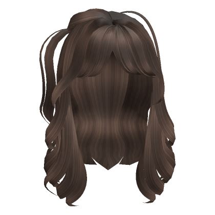 Wavy Side Pigtail Hair Brown S Code Price Rblxtrade