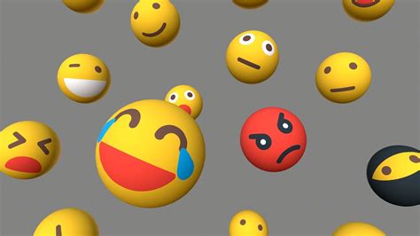 3D Model Emojis Emoticon Icon VR AR Low Poly CGTrader