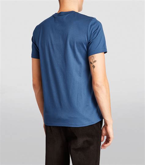 Mens Fred Perry Blue Laurel Wreath T Shirt Harrods Uk