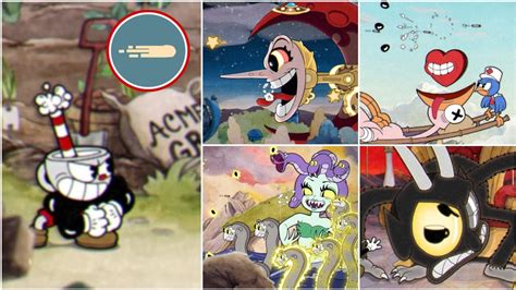 Cuphead Todos los jefes solo con el arma Inicial Sin daño Rango A