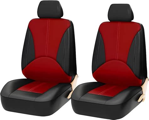 Car Front Seat Covers 4pcs Full Set Leather Automotive Seat Covers Universal Waterproof Car