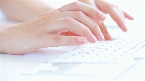 Woman S Hands Is Typing On Keyboard Stock Footage SBV 306334927